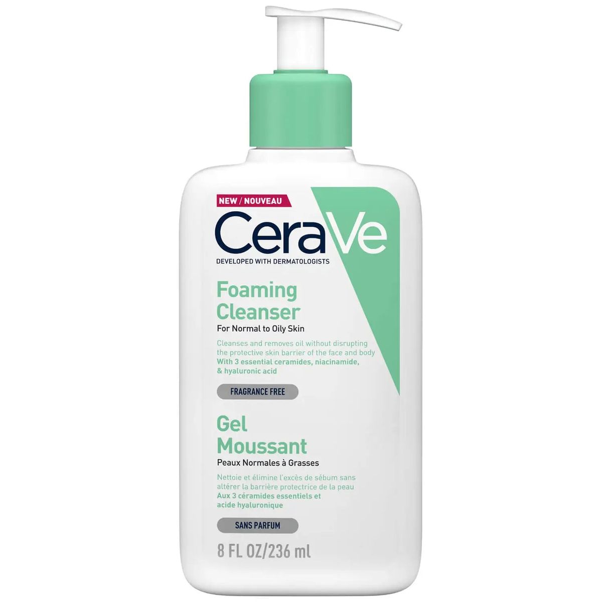 CeraVe Foaming Cleanser Normal To Oily Skin 236ml / 355ml