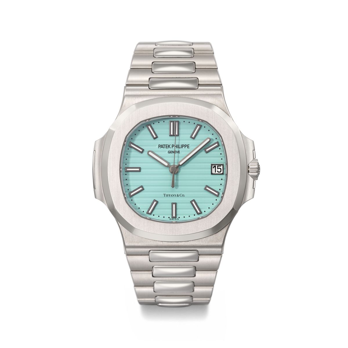 Patek Philippe Silver with Tiffany Dial with Date