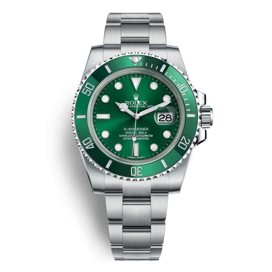 Rolex Submariner green rotating dial with master lock