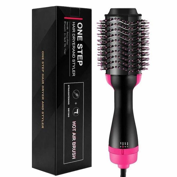 One Step Hair Dryer and Volumizer for Women – 3 in 1 Hair Styler | Hot Air Brush | Blow Dryer Brush | Hair Straightener and Curler | Hair Dryer Brush for Girls | Hair Straightener Comb