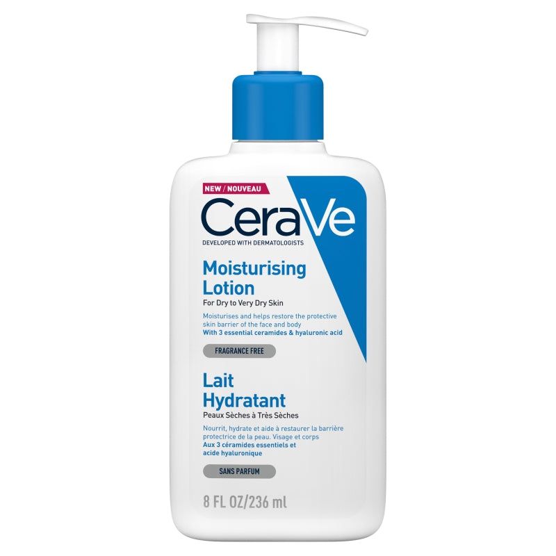 CeraVe Moisturizing Lotion 236ml / 355ml | For Dry to Very Dry Skin | Fragrance-Free Hydrating Lotion with 3 Essential Ceramides & Hyaluronic Acid